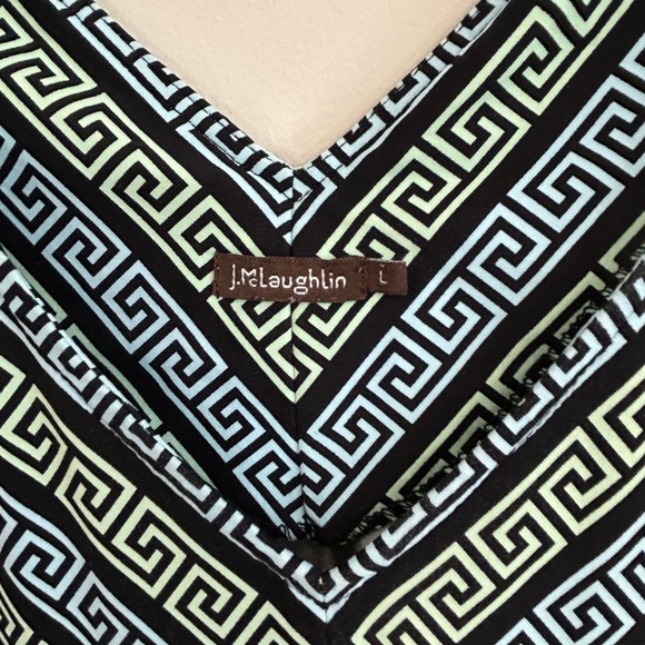 J. McLaughlin Wmns L Grecian Link Sheath Dress Signature Catalina Cloth Stretch - Picture 7 of 13